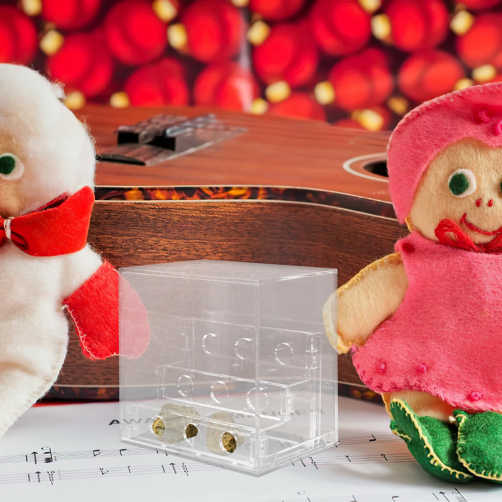 

Specimen Display Box Acrylic Clear Rock Storage Case 360° Visibility Secure Closure Compact Countertop Design For