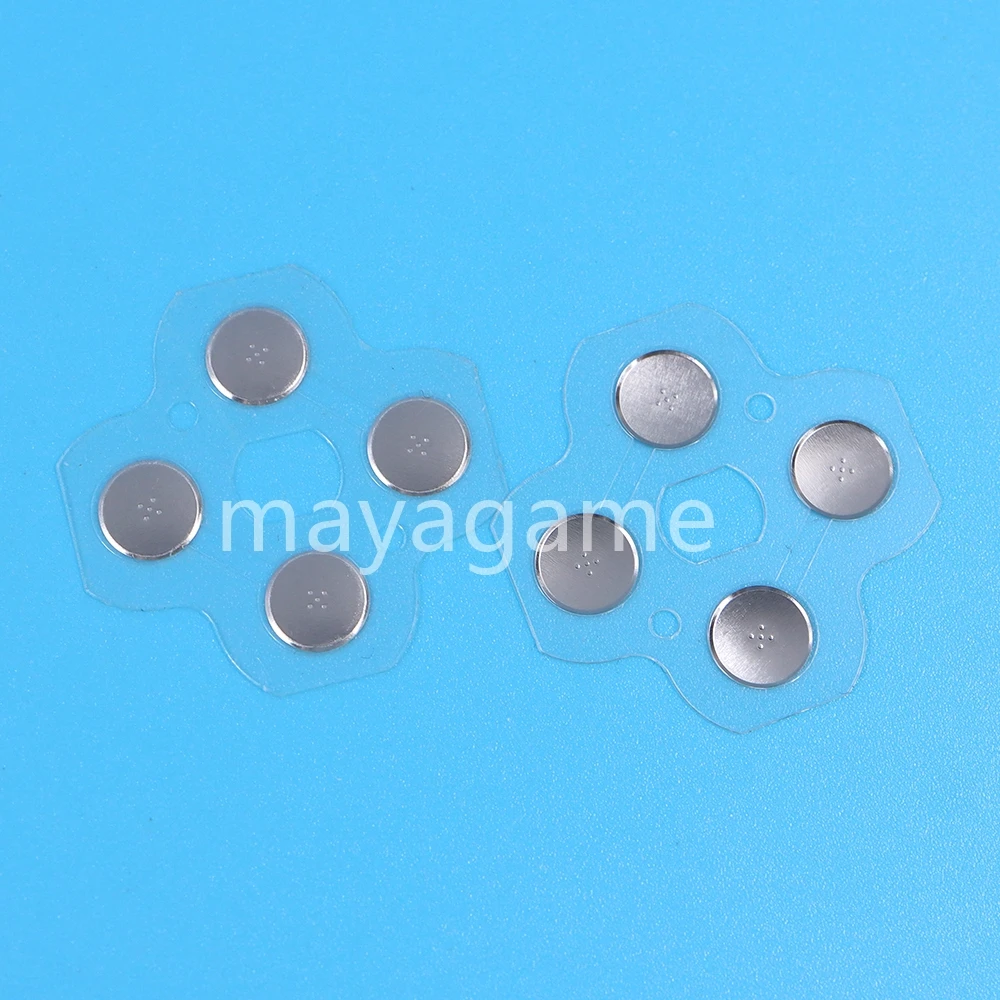 1pc para 3dsxl 3dsll 3ds xl ll controlador d almofadas d-pad metal cúpula snap pcb placa botões filme condutor