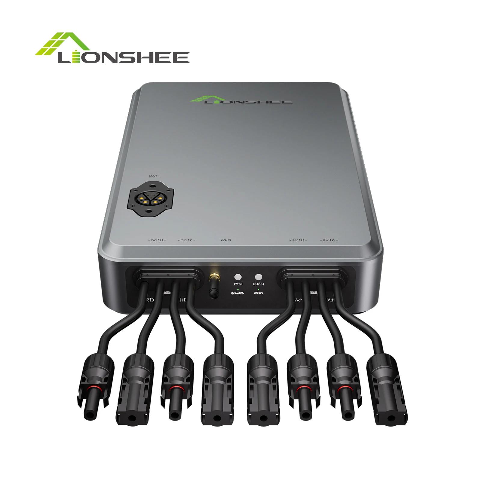 LIONSHEE LS-H1600 Solar-Hub 1600W, Dual 800W MPPT PV-Eingang, 98% Spitzenumwandlungseffizienz, MC4 Plug & Play, IP65 Wasserdicht, WiFi/RS485/CAN Überwachung