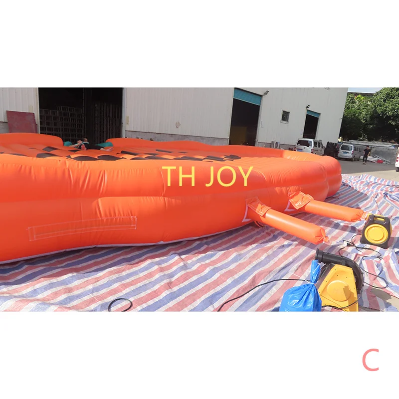 Par expédier à porte, oreiller gonflable de saut d'Halloween pour festival, tapis d'air de citrouille géant en plein air, jeux de sport de saut pour enfants et adultes
