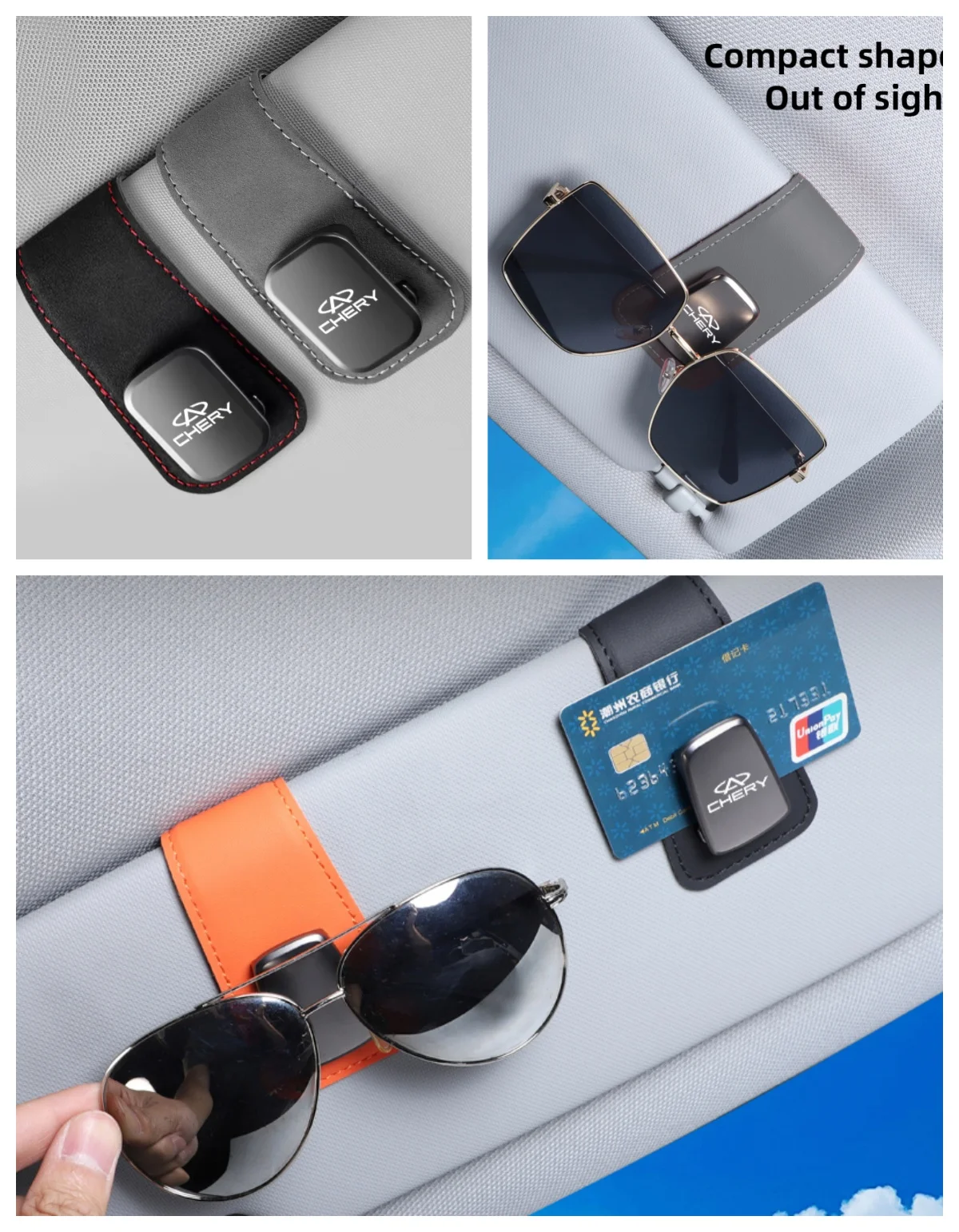 1 piece Chery special car glasses clip Tiggo 7 Tiggo 8 Pro Tiggo 9 Omoda5 Omoda C5 Jaecoo J7 sun visor storage accessory