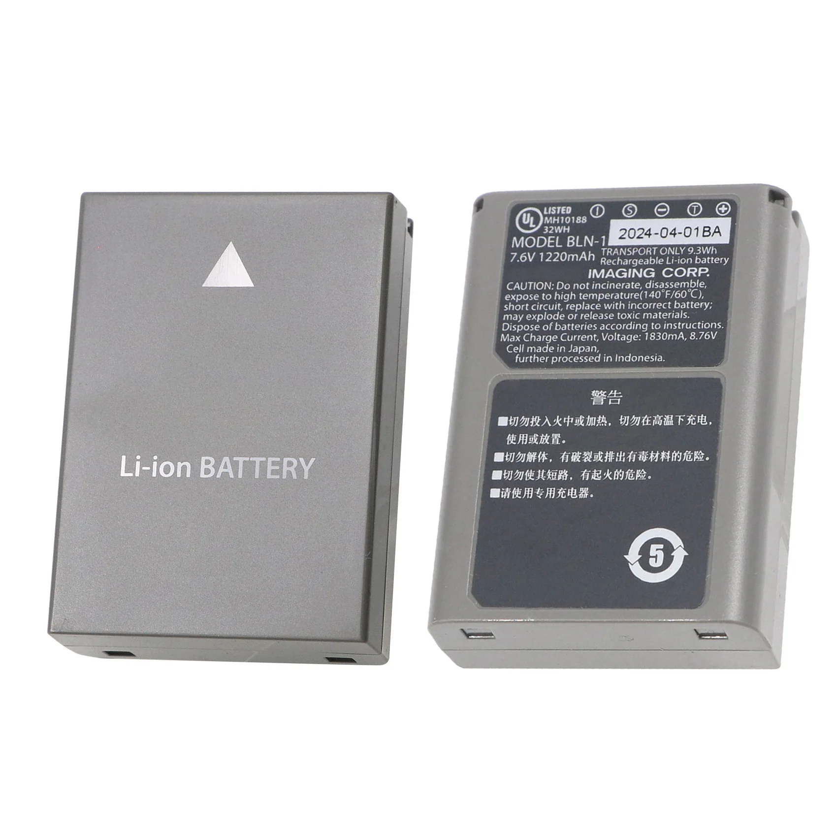 Genuine Original BLN-1 BLN1 Battery 7.6V 1220mAh for OLYMPUS OM-D E-M1 Pen F OM-D E-M5 PEN E-P5 OM-D HLD-6 Camera