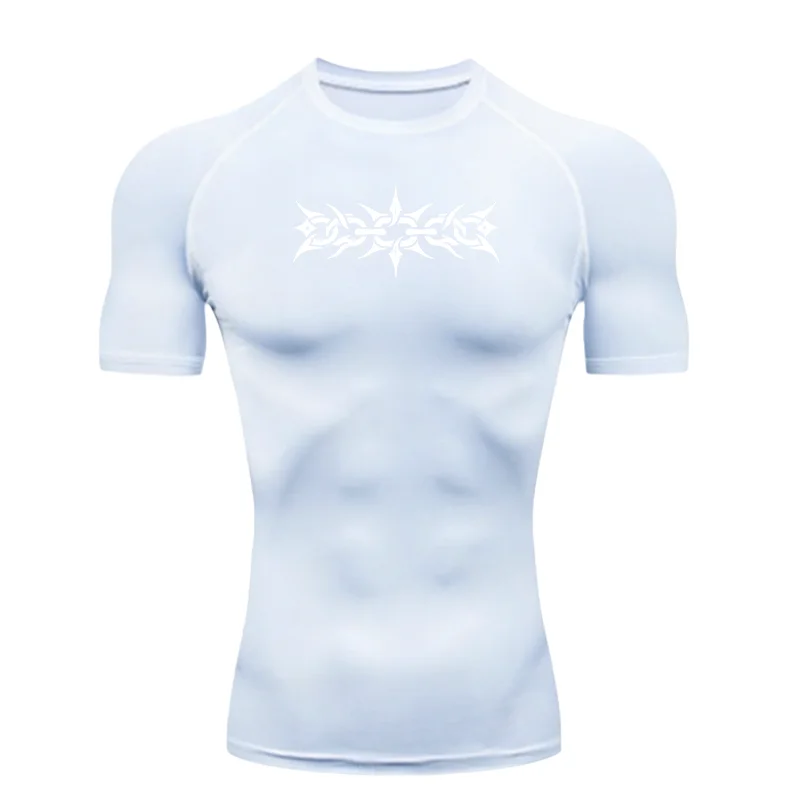 2026 Men's Sports T-shirt Training Fitness Compression Rashgard Tops Quick Dry Short Sleeve T-Shirt For Men