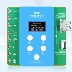 JCID JC Q1 scheda di riparazione rapida della salute della batteria per IP 11-15ProMax batteria del telefono cellulare numero di ciclo dei dati modifica programmatore