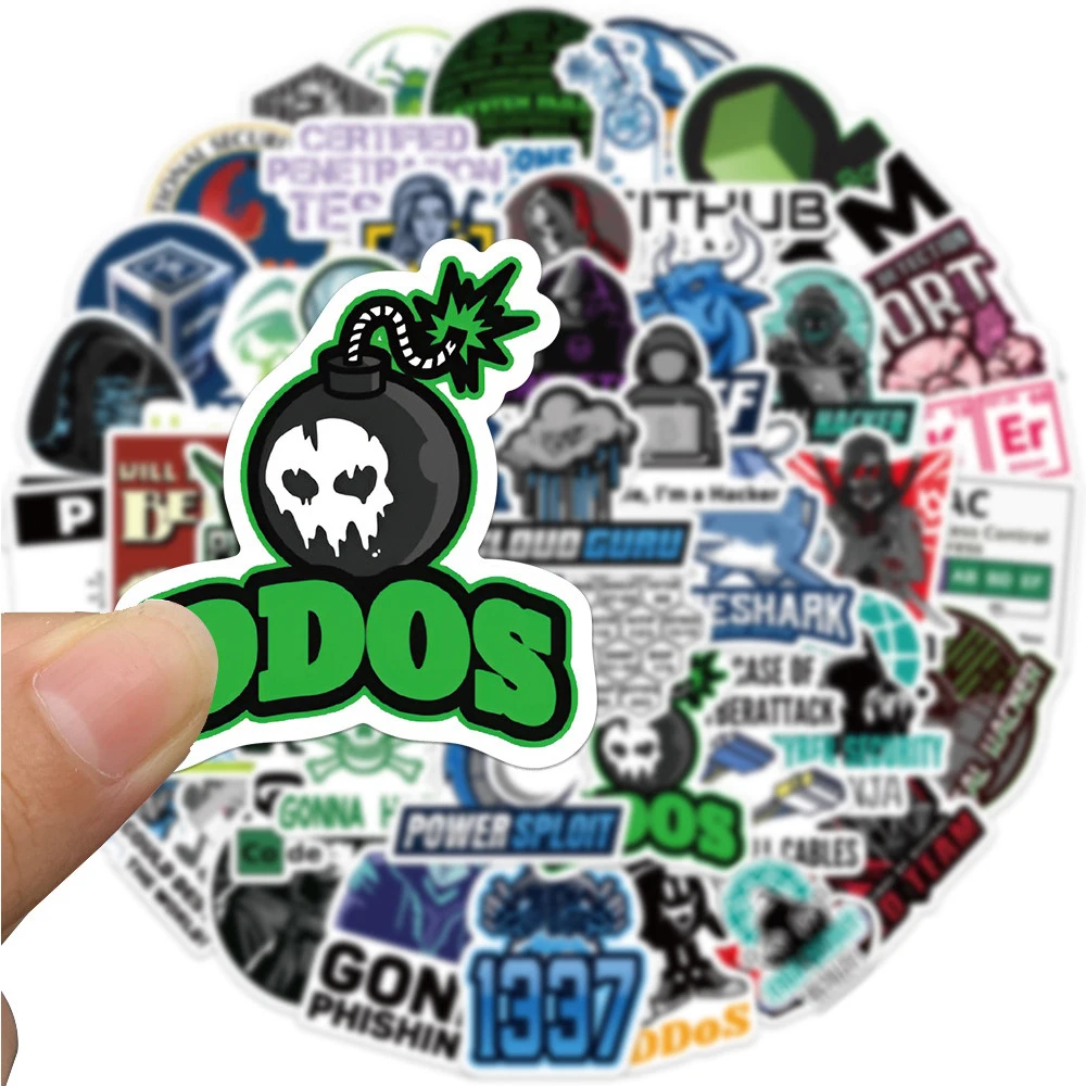 10/30/50pcs Cool Internet Java Hacker Programming Stickers Decal DIY Laptop Motorcycle Luggage Skateboard Car Waterproof Sticker