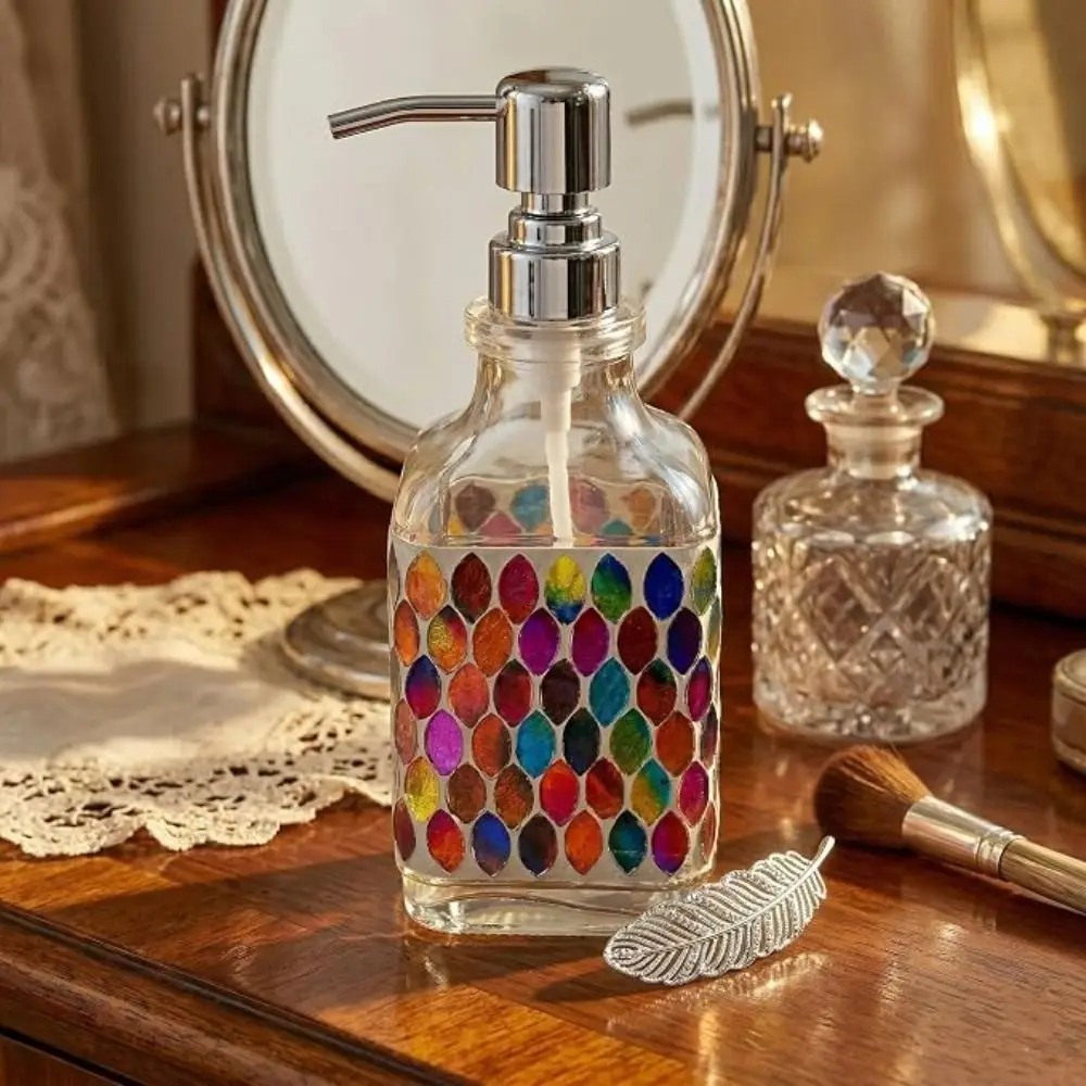 elegante-flacone-per-lozione-di-lusso-con-arte-del-mosaico-flacone-vuoto-artigianale-con-meccanismo-a-pressione-capacita-16oz-flacone-ricaricabile-ad-alto-volume-per-cucina