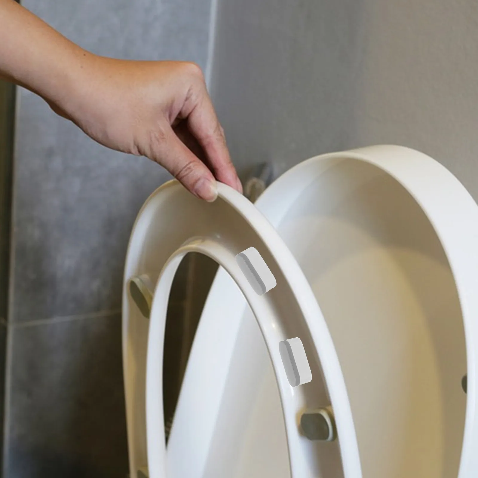 

6Pcs Silent Toilet Seat Bumpers Strong Adhesive Silicone Pads Bathroom Bidet Buffers Replacement Parts Noise Reducing Protectors