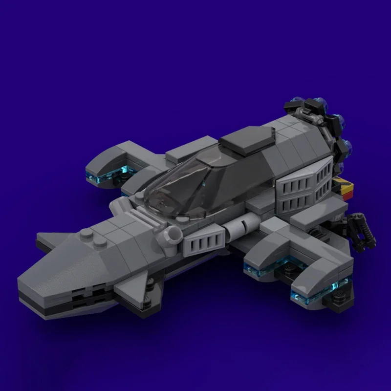 

159 деталей MOC Galaxy Trooper Light Attack Ship, конструктор, идея для подарка на Рождество, учебные пособия для класса