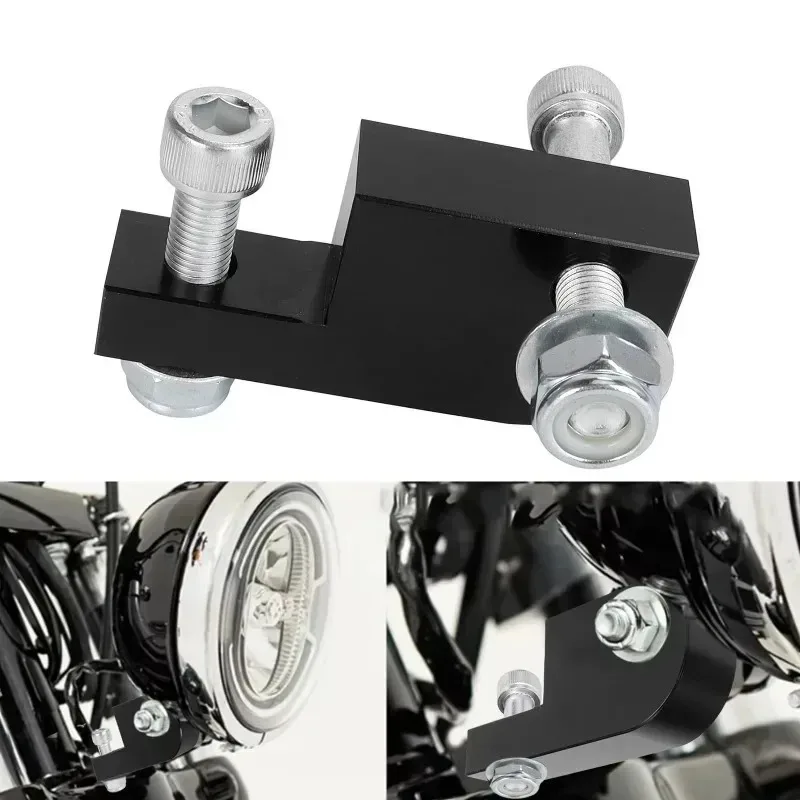 Новинка для Dyna Super Glide FXDF FXDB 39-49 мм, вилочный кронштейн для перемещения фар для мотоцикла, комплект черного блока расширения фар