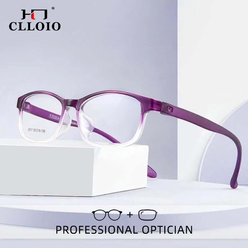 

Очки для чтения CLLOIO, прочные, не деформируются, с защитой от синего света, квадратная оправа, для коррекции близорукости, прогрессивные линзы