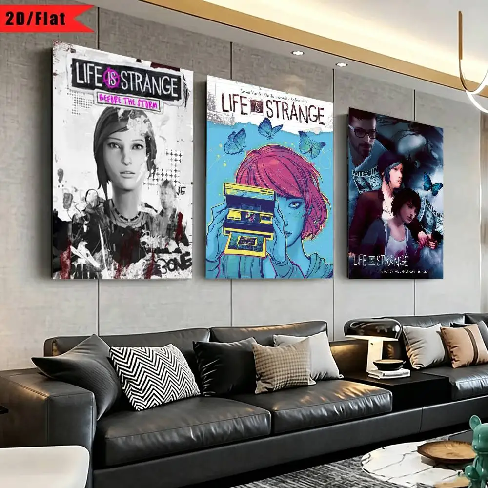 Indie Game Life Is Strange  Poster Waterproof Wall Art Sticker For Bar Living Room Vintage Decor High Quality Print Gift