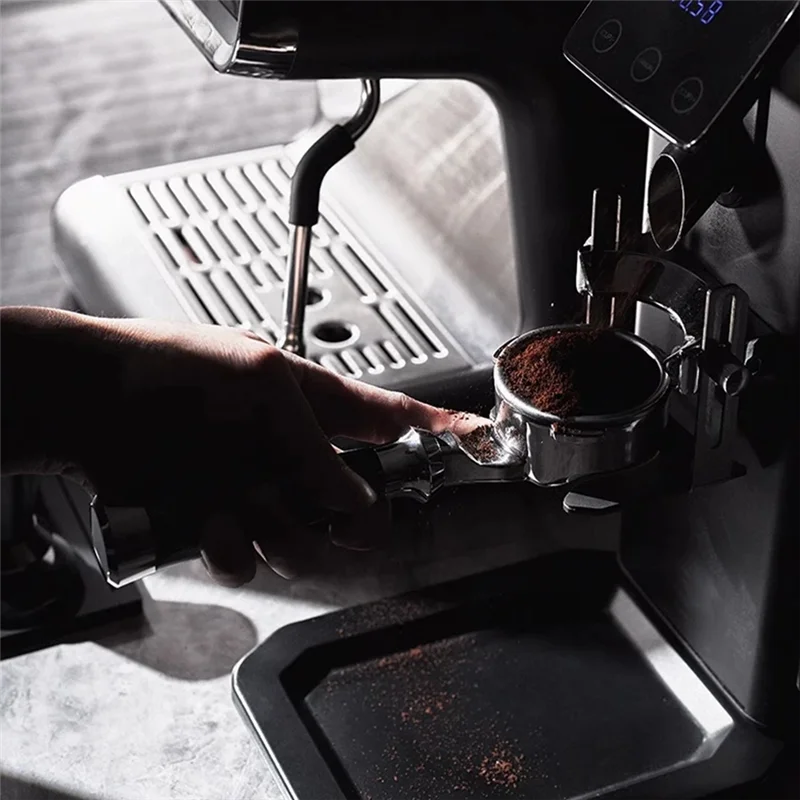 Porte-filtre sans fond en acier inoxydable Stable-58MM, pour E61, ECM, fusée, Sanremo, accessoire de café expresso Faema avec 2 oreilles