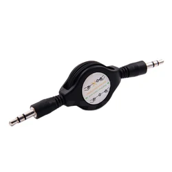 80cm 3.5mm Retractable Earphone Jack Aux Audio Cable Male for Car Iphone Samsung Phone GPS MP3 MP4 Music Stereo Speaker