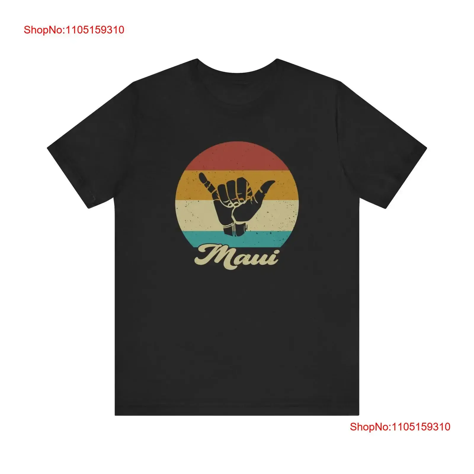 

Футболка Maui Shaka Hang Loose Vintage Surfer Retro 70s Hawaii Aloha винтажная стираная дизайнерская одежда унисекс уличная мягкая