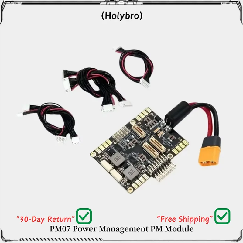 

HolyBro PM07 Power Management Module w/ 5V UBEC 2-12S LiPo Output for Pixhawk 4 PX4 Flight Controller RC FPV Racing Drone