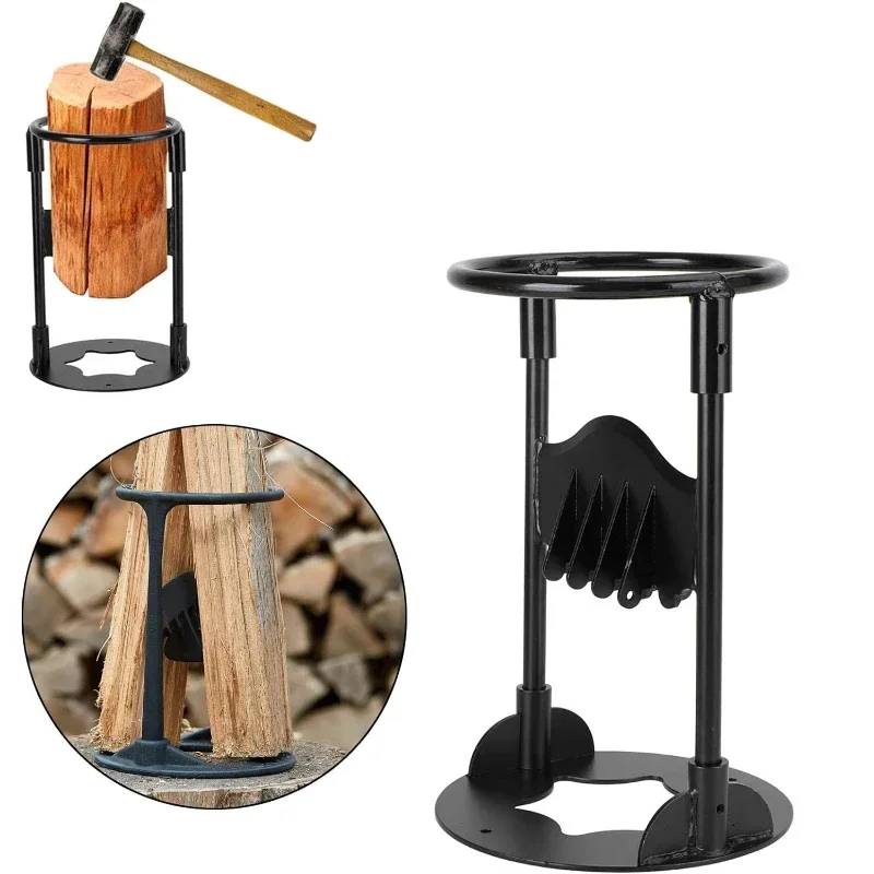 Divisor de madera de hierro fundido hecho a mano, división Manual de troncos, hacha de cuña, divisor de leña para carpintería y Camping