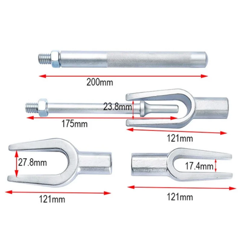 Ball Head Removal Tools Set Fork Crowbar Ball Head Remover Steering Arm Tie Rod Car Ball Head Remover Puller 1set