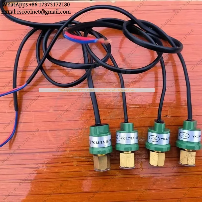 JS02 Air Conditioner High Pressure Protector Parts OFF ON 2.5 1.8MPA 1.1 1.7 3.0 2.4 2.6 2.2 Terminals Wire Pressure Control