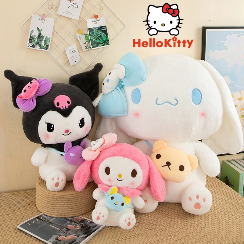 

40/50 см Sanrio Kuromi плюшевые куклы Kawaii My Melody Cinnamoroll мягкие игрушки аниме фигурка подушка мультяшный декор детские игрушки