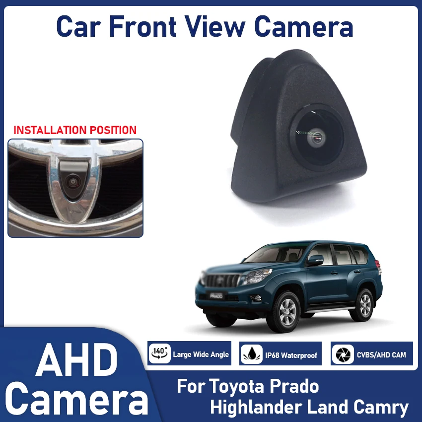 

CCD HD Car Hight quality Front View Logo Parking Reversing Camera For Toyota Prado Highlander Land Camry Waterproof Night vision