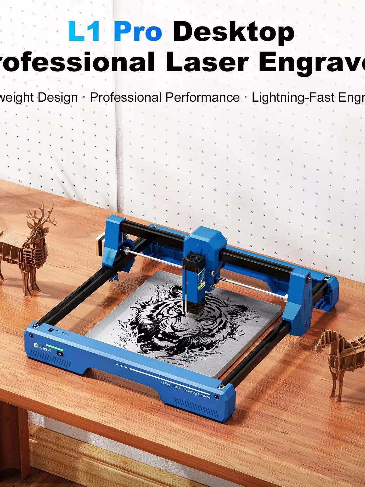 Laservii L1 Pro Lasergraviergerät 7W 12W 300x300mm Arbeitsbereich 12000mm/min Geschwindigkeit Lasergravurmaschine für Acryl Metall Holz DIY ﻿