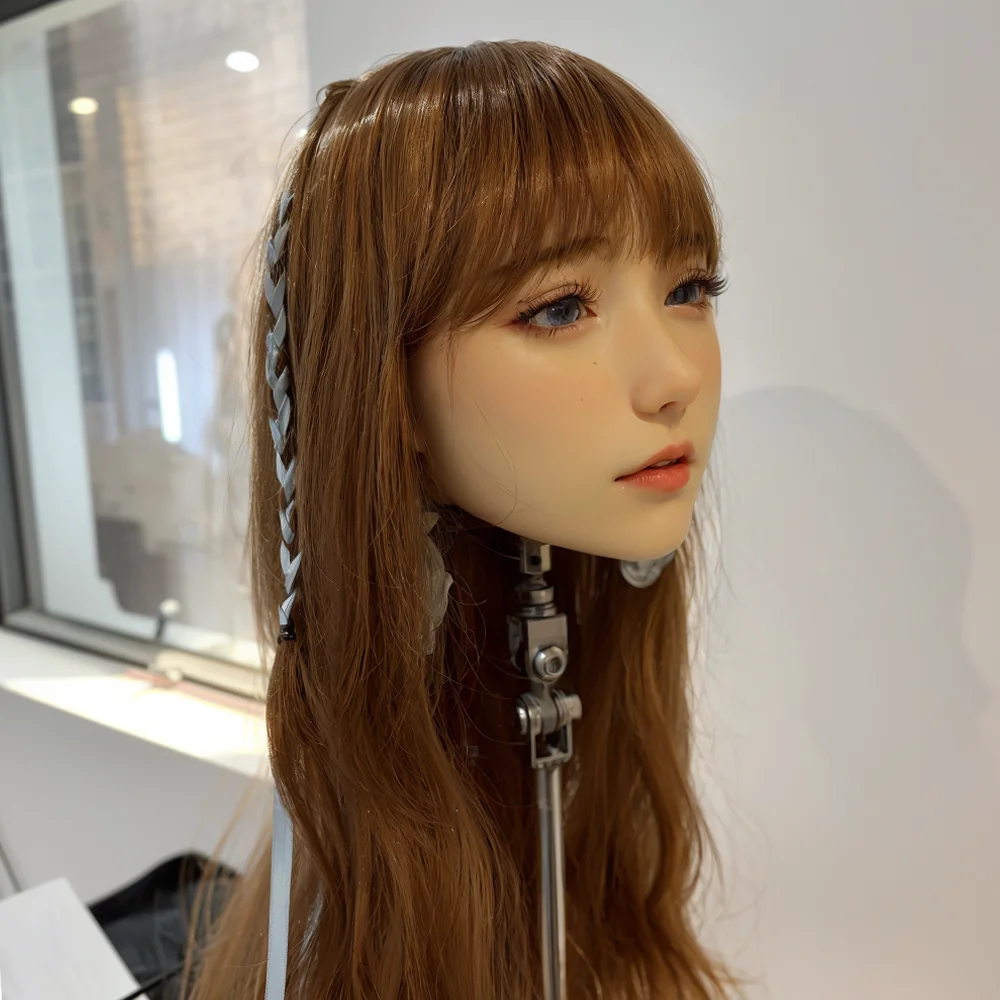 نموذج رأس أنثى مثير للغاية، مادة TPE، يمكن بيعه بشكل منفصل كشعر مستعار، لعبة رجالية للبالغين، مناسبة لكل من الرجال والنساء، Sotf