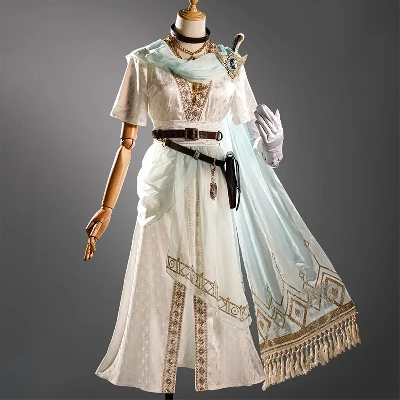 Game Identity V Seer White Cosplay Eli Clark Cosplay Fortune Teller Halloween Carnival Uniform Christmas Prop