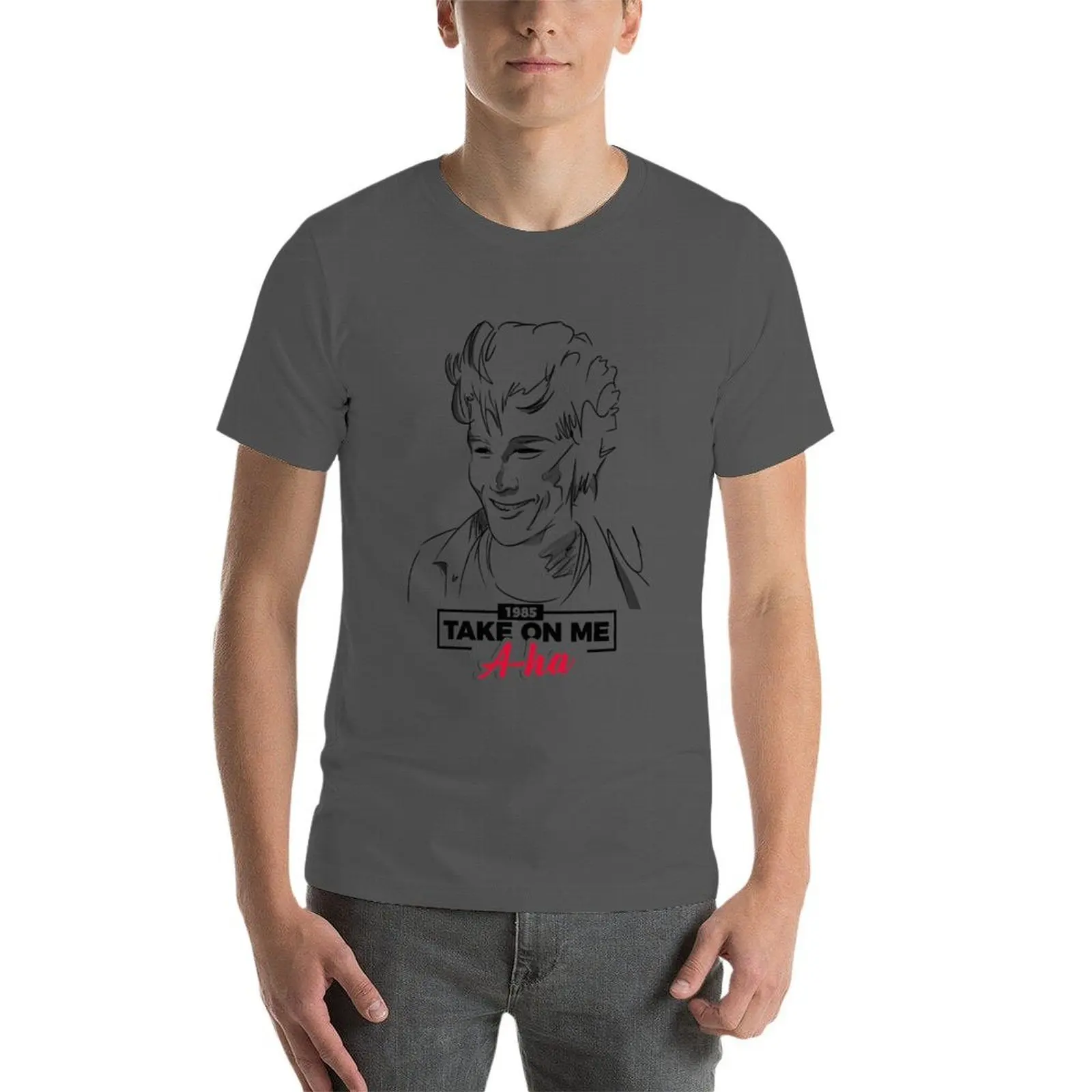 เสื้อยืด Morten Harket ในซีรีส์ Take On Me - a-ha เสื้อยืดผู้ชาย เสื้อยืดลำลองผู้ชาย เสื้อยืดคุณภาพสูง แบรนด์หรู