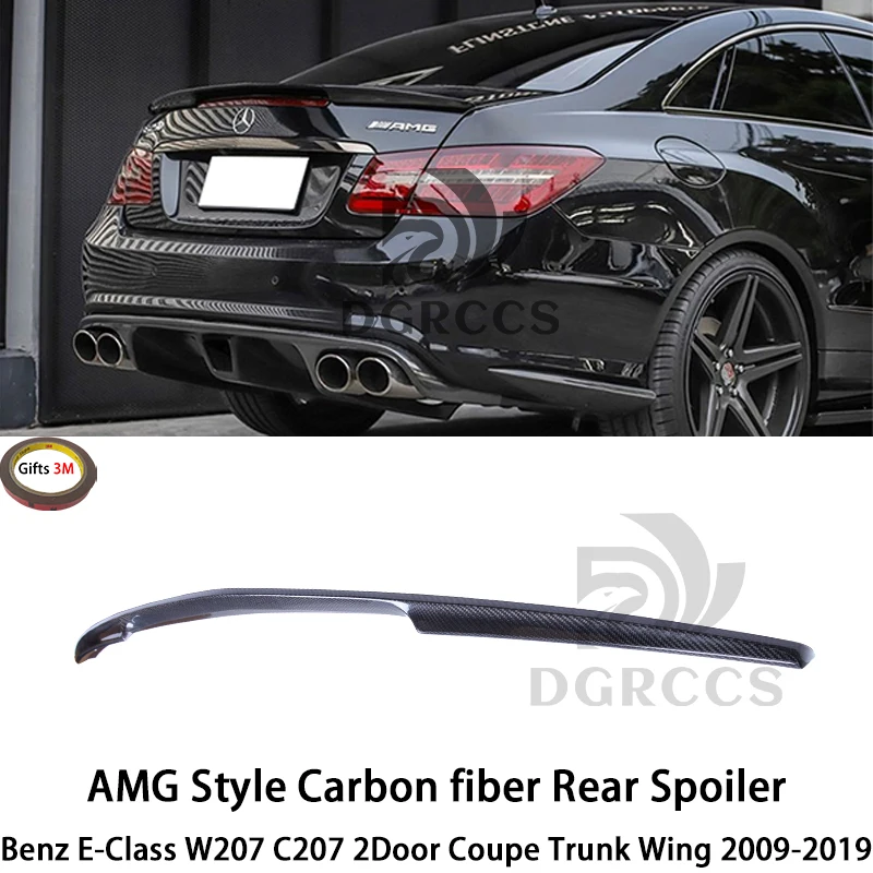 

For Mercedes-Benz E-Class W207 C207 2Door Coupe AMG Style Carbon Fiber Rear Spoiler Trunk Wing 2009-2019 Carbon fiber FRP primer