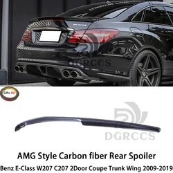 For Mercedes-Benz E-Class W207 C207 2Door Coupe AMG Style Carbon Fiber Rear Spoiler Trunk Wing 2009-2019 Carbon fiber
