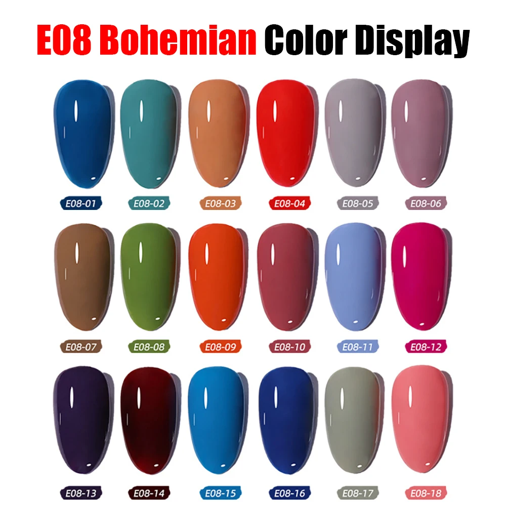 Vendeeni 18 Colors Summer Gel Nail Polish Semi Permanent Colorful UV Soak Off Gel Lacquer Pure Color Gel Varnish For Nail Art