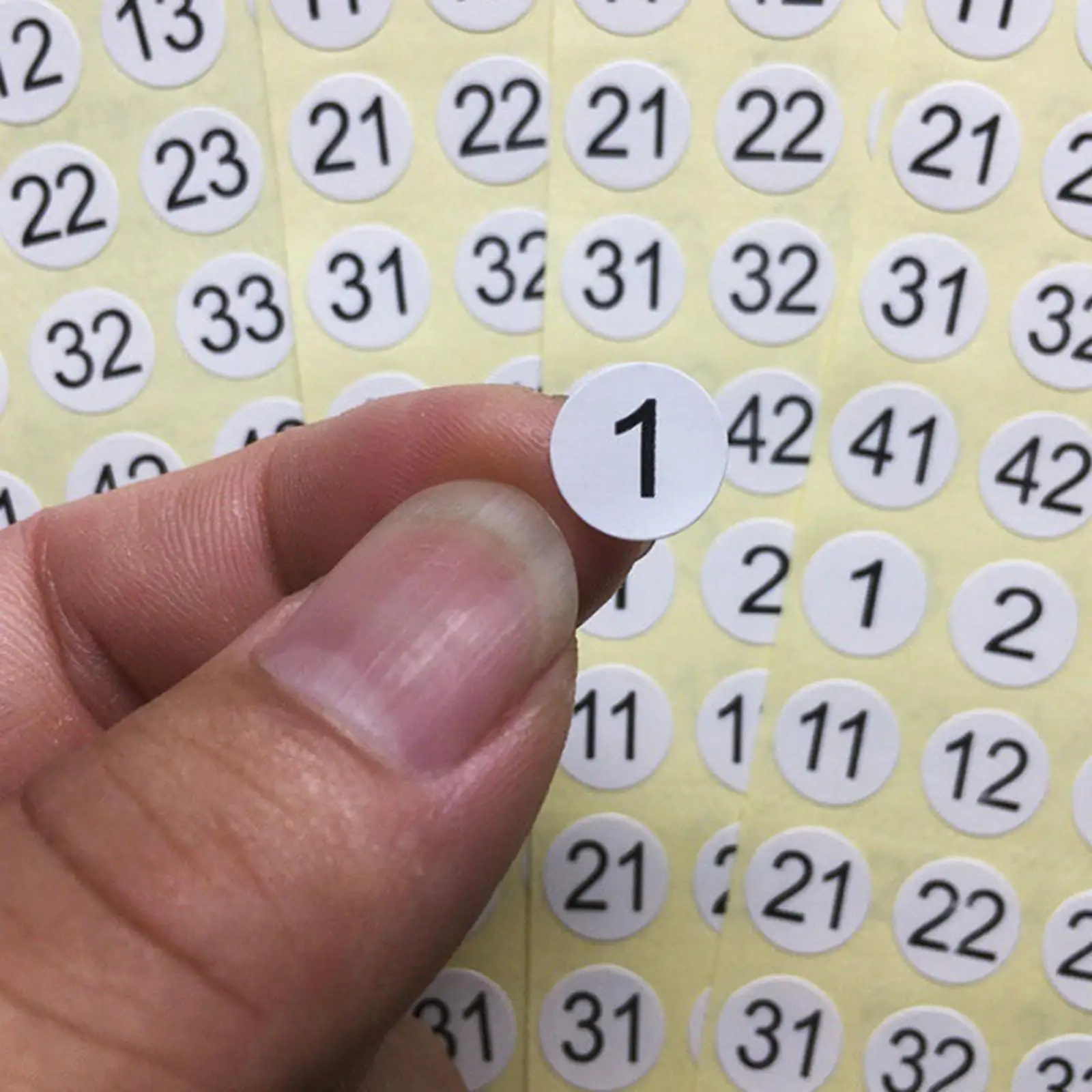2 Vellen Nummer Stickers Zelf 1 Tot 100 Ronde Labels Voor Kantoordecoratie