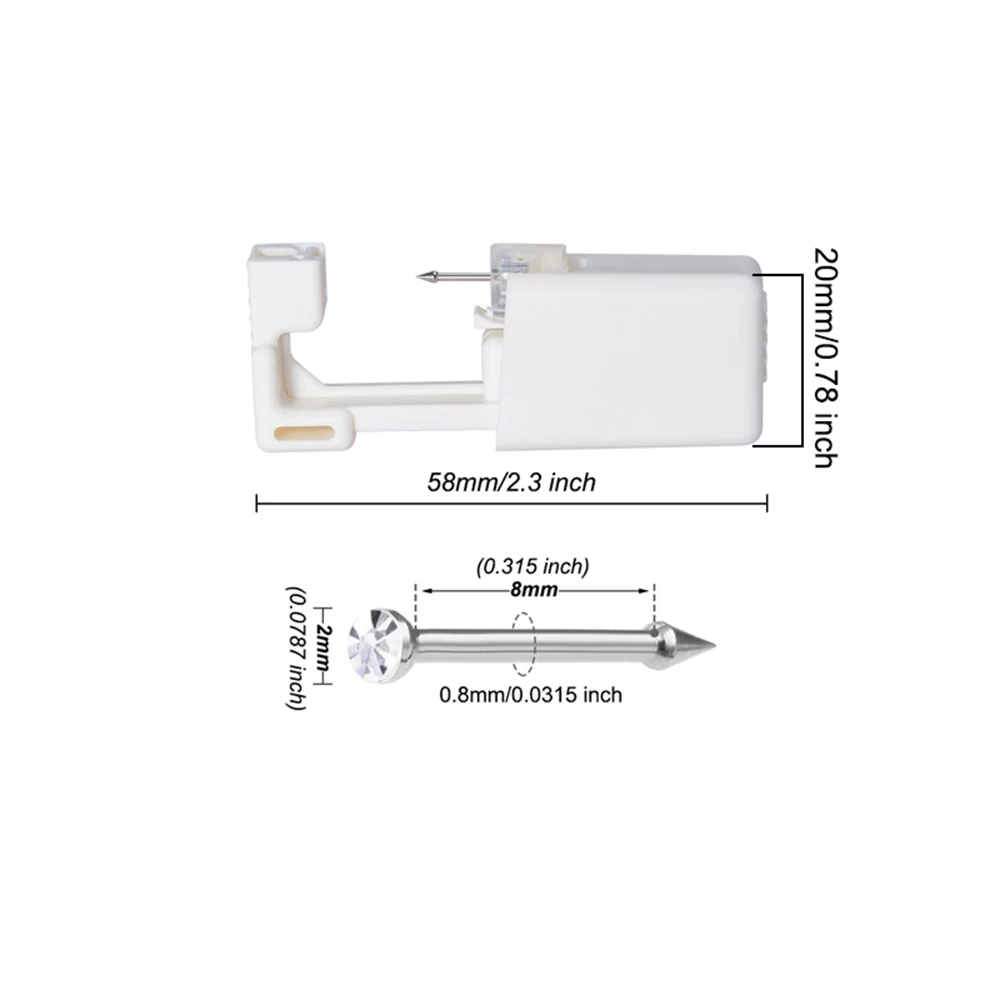 Disposable Safe Sterile Piercing Unit Nose Studs Piercing Gun Piercer Tool Machine Kit Ear Piercing Body Jewelry
