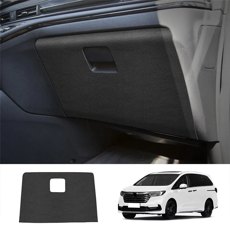 Car Lychee Skin Leather Storage Glove Box Protector Pad Anti-Kick Pad Anti-Dirty Mat Cover for Honda Odyssey 2022+