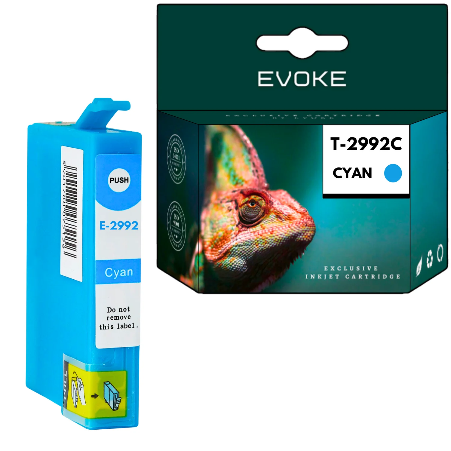 Evoke Compatibele Inkt voor Epson T2992 2992 C13T29924010 Cyaan 14 ml 980 Stron Expression Home Xp-235 Xp-240 Xp-245 Xp-247 Xp-250 Xp-255 Xp-257 Xp-330 Xp-332 Xp-335 Xp-340 Xp-342 Xp-345 Xp-350 Xp-352