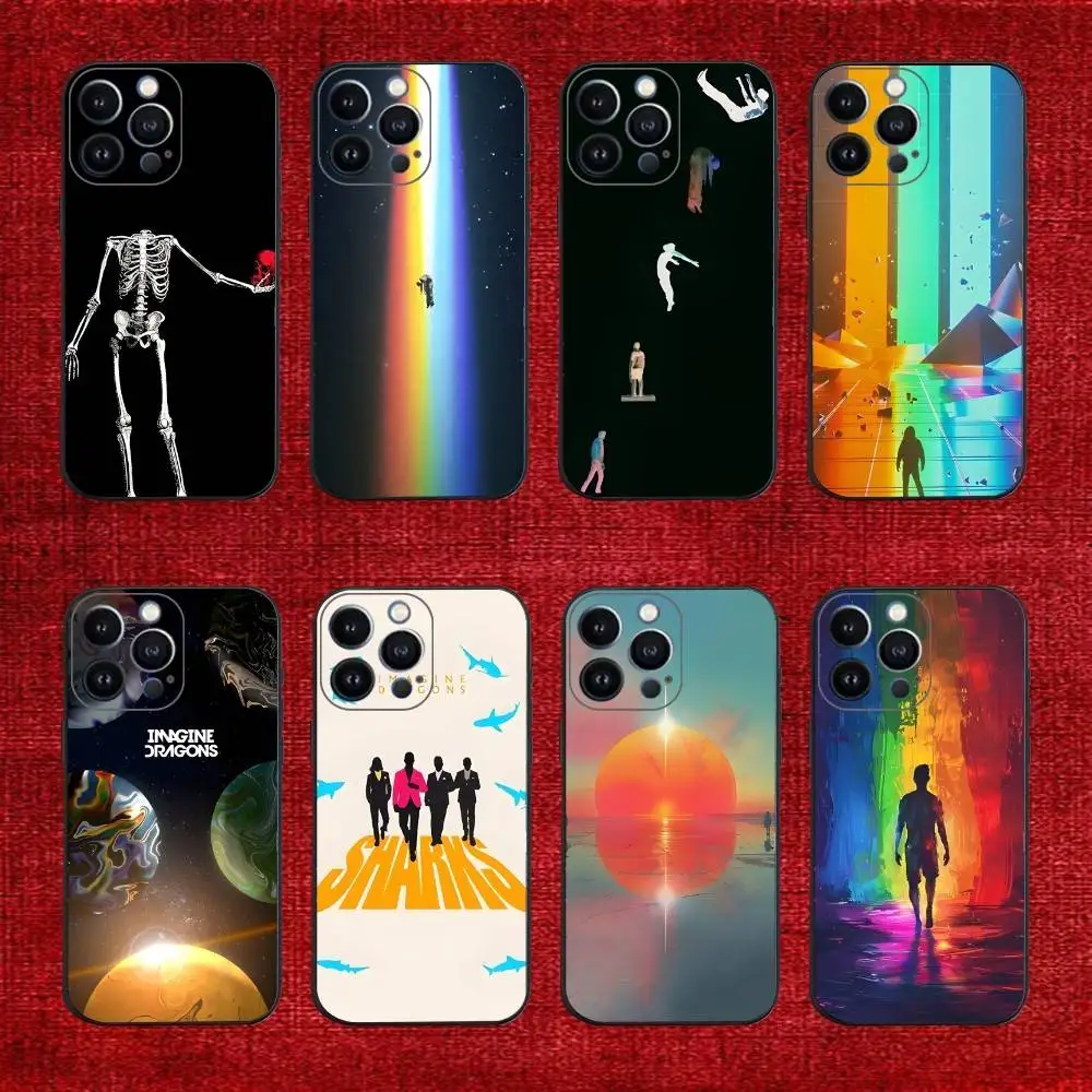 

I-Imagine Dragons Loom Band Phone Case For iPhone 16e,16,15,14,13,12,11,Pro,X,XS,Max,XR,Plus,Mini Soft Black Cover