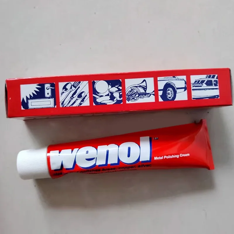 100 جرام معجون تلميع المعادن Wenol للمجوهرات الذهبية والفضية قالب الآلات الموسيقية المعدنية طحن القالب #5