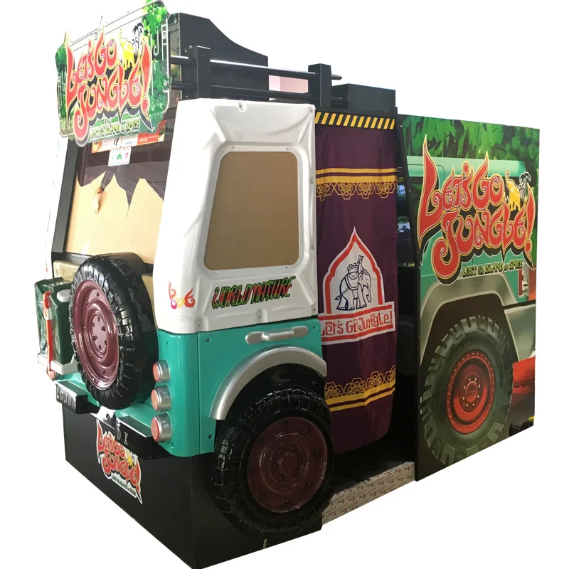Indoor Sport  Amusement Coin Operated Arcade Let's Go Jungle Shooting Game Machine for Amusement Park for Sale Excluding Freight