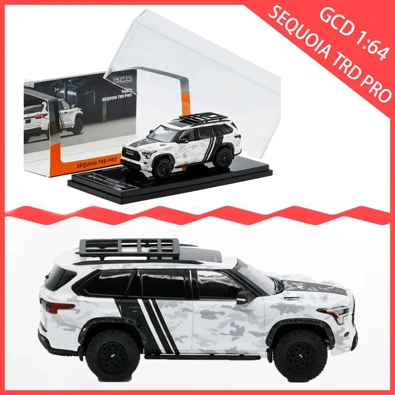 

GCD 1:64 Scale SEQUOIA TRD PRO SUV Alloy Car Model Static Collection Decorated Holiday Gifts Toys