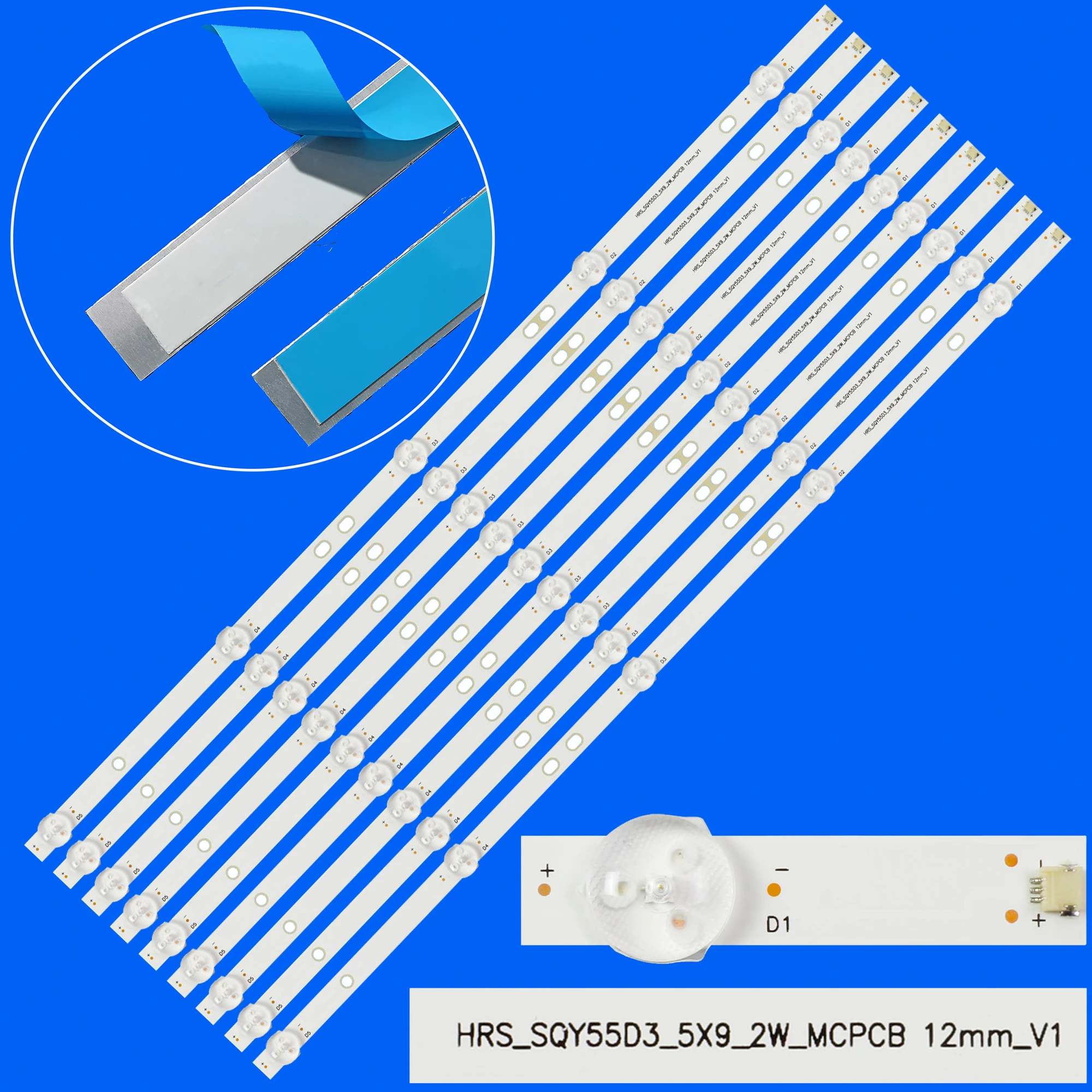 LED Backlight Strip For K55DLY8US SU55HK KS5500SM4K ND55KS4300S RNSMU5545 55LUA19S 55LUA19 55UHD123T2S2SM TF-LED55S04T2SU 5544U