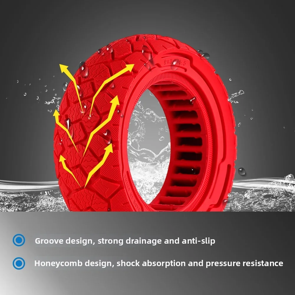 

Бескамерное внедорожное колесо 9x3.0-5.5 для электросамоката Kukirin G2 Pro, резиновая шина с высоким сцеплением, запчасти для самокатов