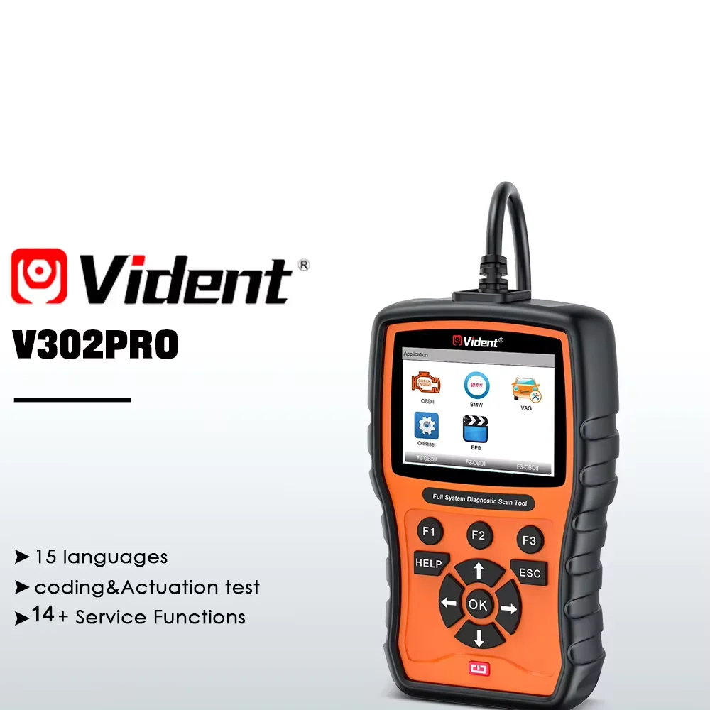 

Vident V302pro Obd2 Scanner For Bmw All System Diagnosis Ecu Coding Bi-Directional Control 14+Special Functions for MINI for RR