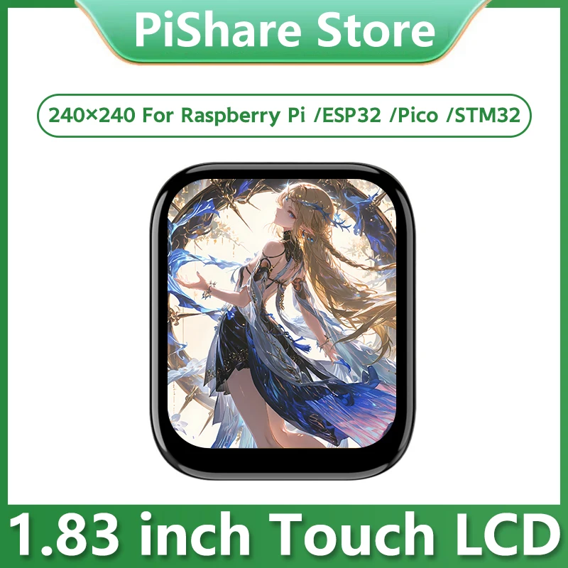 1.83inch Touch LCD Display Module 240×240 1.83inch TouchScreen ST7789P IPS Panel For Arduino /Raspberry Pi /ESP32 /Pico /STM32