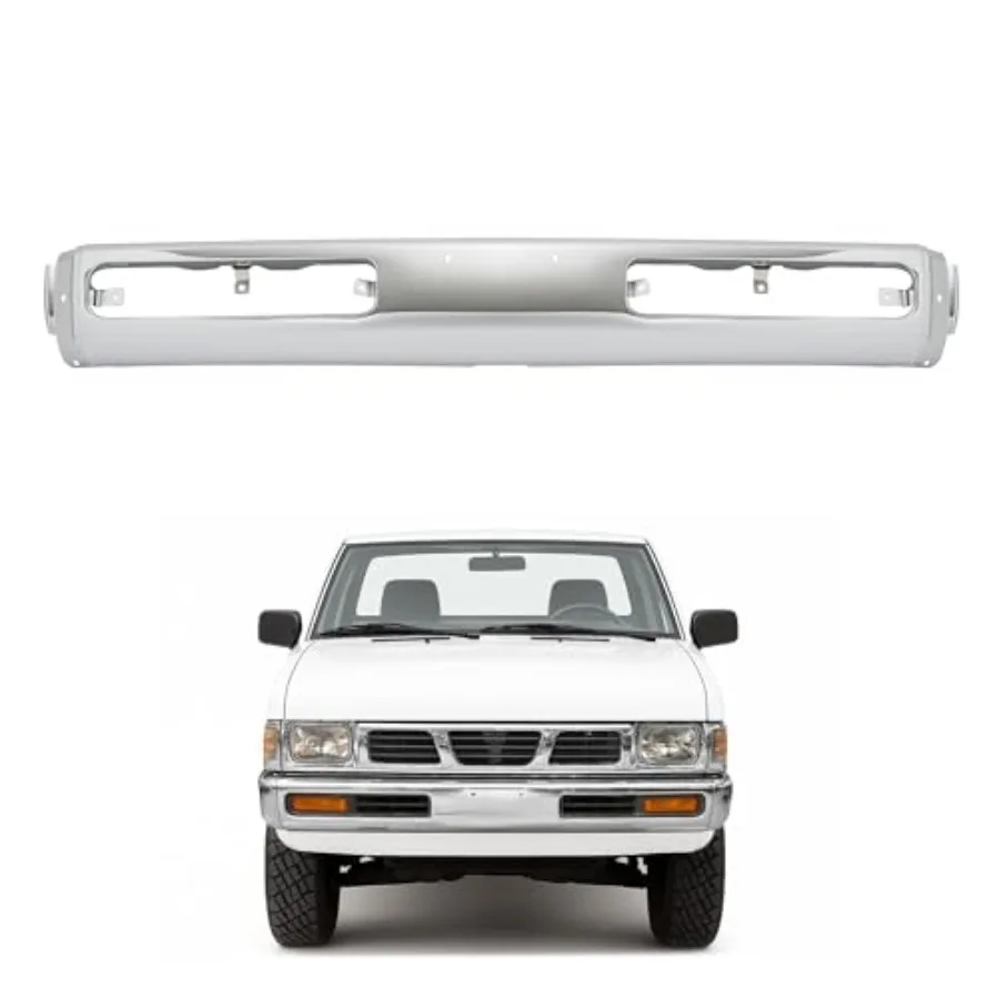 

Front Bumper Face Bar Compatible with 1993-1997 Nissan D21 Pickup and Pathfinder Models, Bumper Cover Impact Bar Replacement fo