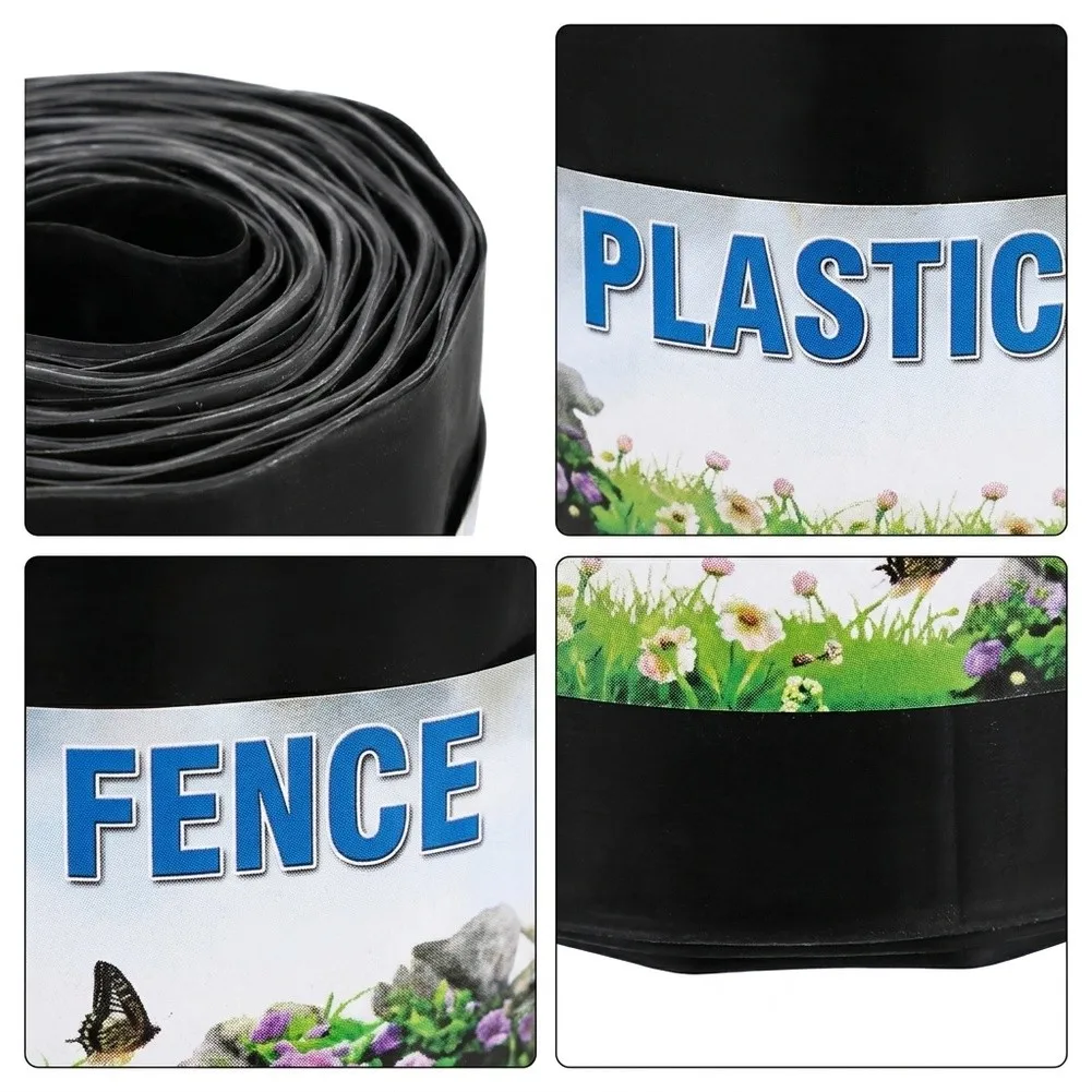 For Garden Grass Control Flexible Fence Outdoor Spaces 15cm*9M Flexible Lawn Edging Border Waterproof Material Elastic Design
