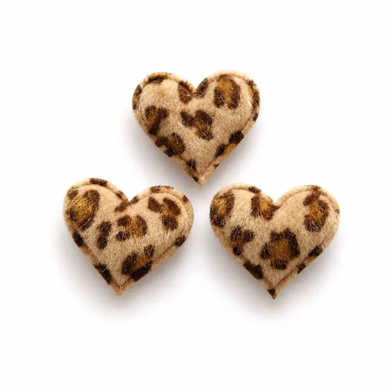 80 Stück Leopardenmuster-Haaraccessoires in Herzform, 3,2 x 3,4 cm, Haarspangen, Haarnadeln, Schleifen, Dekorationen für Kleidung und Accessoires. – Detail 7
