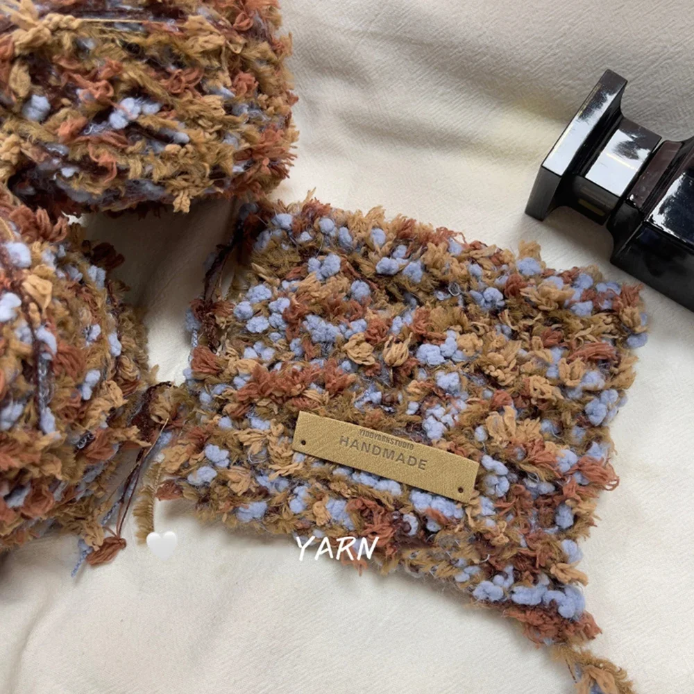 

100 г DIY смешанная вручную шерстяная пряжа для вязания крючком, мягкая удобная на ощупь многофункциональная нить для осени и зимы, нить для шарфа, шапки