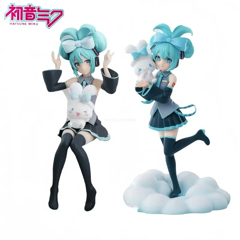 Sega Original Hatsune Miku Cinnamoroll Sanrio Luminasta Vocaloid Pvc Anime Action Figurine Model Collection Girl For Gift Toy