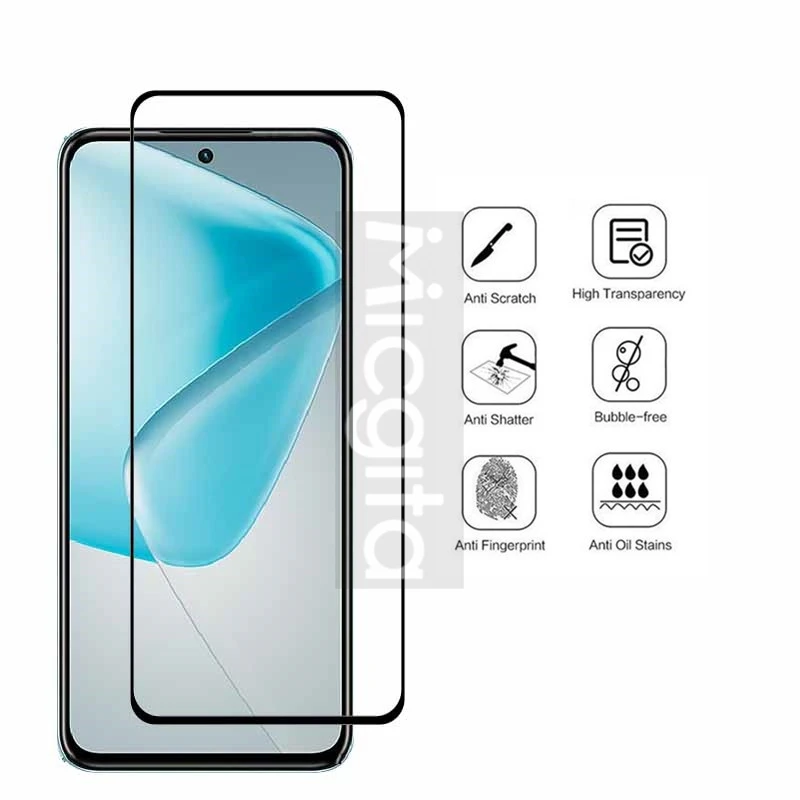 6in1 For Infinix hot 50 Pro 4G Tempered Front Glass film 6.78