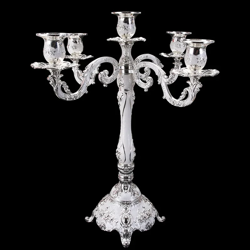 European Candle Holder Home Ornament Vintage Romantic Gifts Candlelight Dinner Wedding Props KTV Hotel Candle Holder